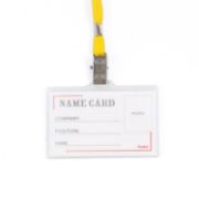Picture of NAME BADGE RIGID W/ LANYARD 92X59 FOSKA