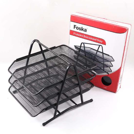 Picture of WIRE TRAY SET OF 3 BLACK