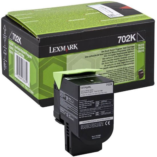 Picture of LEXMARK 702K BLACK 70C20K0 STD CAP