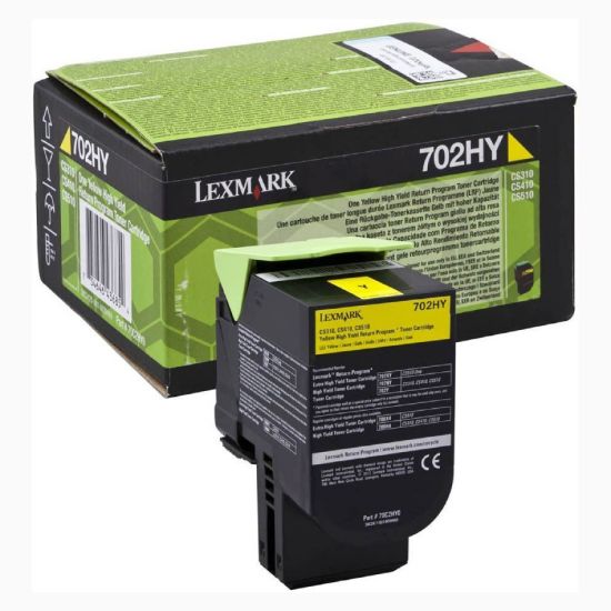 Picture of LEXMARK 702HY YELLOW 70C2HY0 HIGH CAP