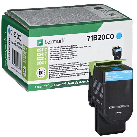Picture of LEXMARK TONER CYAN 71B20C0