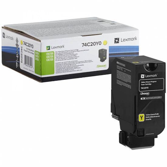 Picture of LEXMARK 742Y YELLOW 74C20Y0