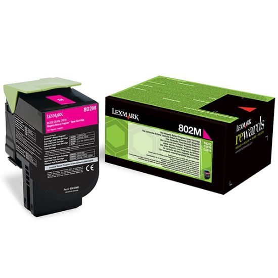 Picture of LEXMARK 802K MAGENTA 80C20M0