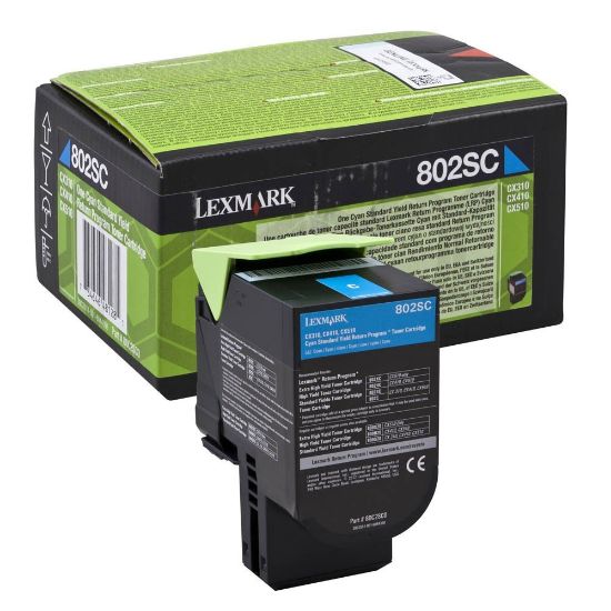Picture of LEXMARK 802SC CYAN 80C2SC0
