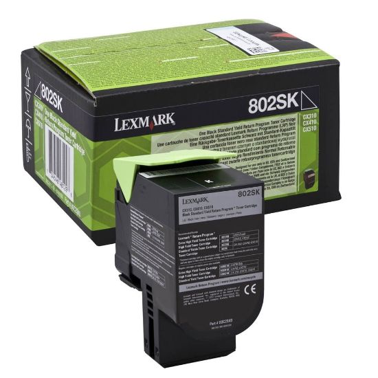 Picture of LEXMARK 802SK BLACK TONER 80C2SK0
