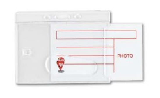 Picture of NAME BADGE RIGID LSCAPE CLR 90X55MM 2020