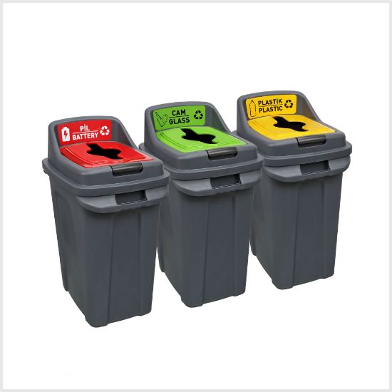 Picture of KITCHEN RECYCLING BINS 50L