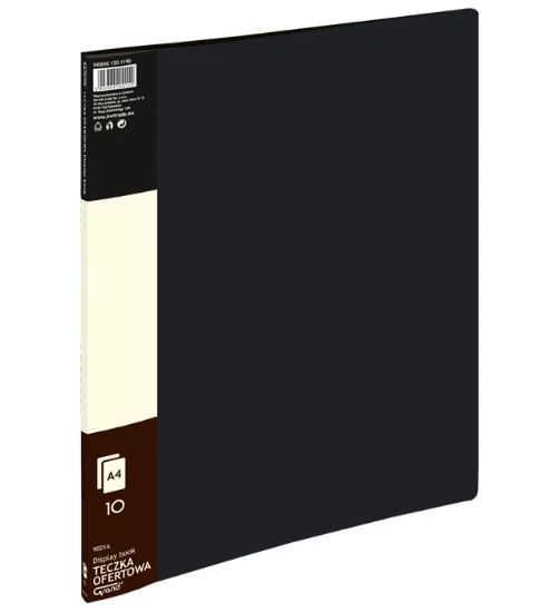 Picture of DISPLAY BOOK 9001A 10 SHTS, BLACK