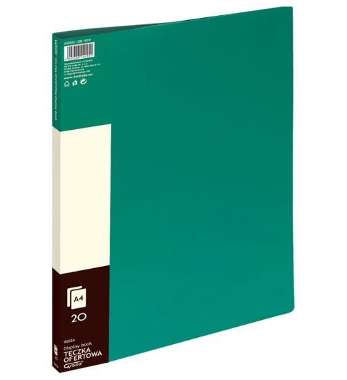 Picture of DISPLAY BOOK 9002A 20 SHTS, GREEN