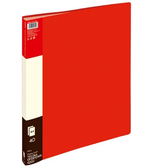 Picture of DISPLAY BOOK 9004A 40 SHTS, RED