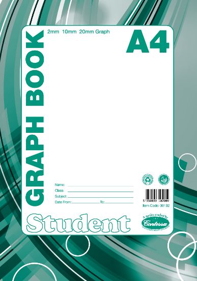 Picture of A4 GRAPH BOOK 64 PAGES 5MM SQUARE
