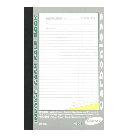 Picture of A5 INVOICE BOOK TRIPLICATE A508