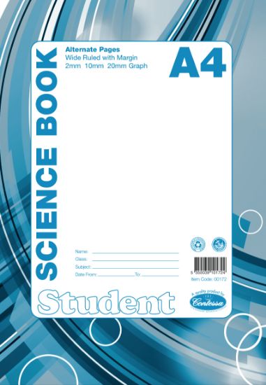 Picture of A4 SCIENCE BOOK 48PG LINED + GRAPH