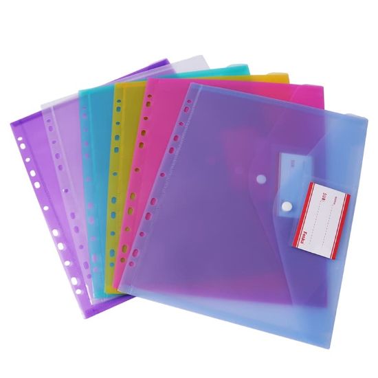 Picture of A4 BUTTON FOLDER PUNCHED