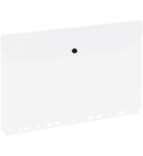 Picture of A4 BUTTON FOLDER W CD PUNCHED CLEAR