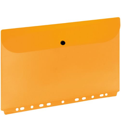 Picture of A4 BUTTON FOLDER PUNCHED ORANGE