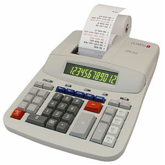 Picture of PRINTING CALCULATOR OLYMPIA CPD 512