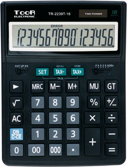 Picture of CALCULATOR TOOR TR-2239T 16 DIG TAX BUT