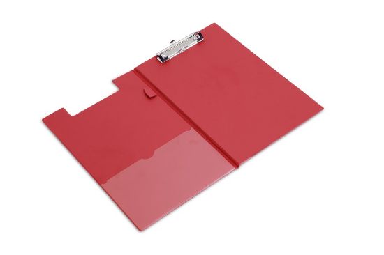 Picture of CLIPBOARD A4 FOLDING RED