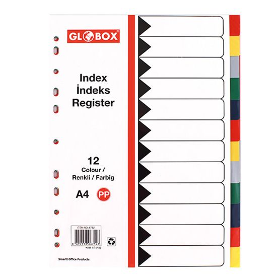 Picture of DIVIDERS PP 1-12 COLOURED