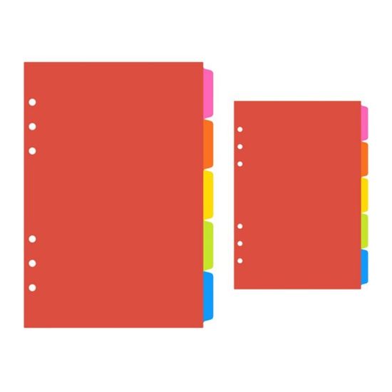 Picture of DIVIDERS PP X5 COLOURED A5