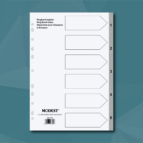 Picture of DIVIDERS PP 1-5 NUMBERED