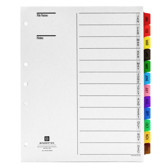 Picture of DIVIDERS PP MONTHLY