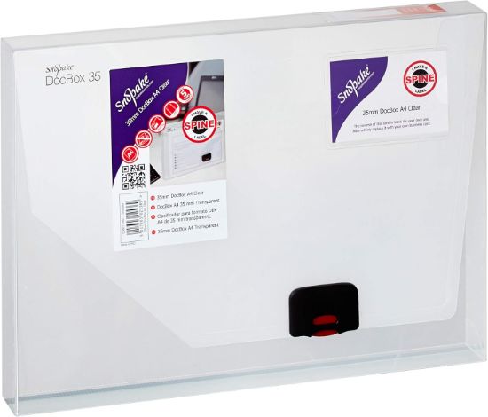 Picture of DOCUMENT BOX 35MM CLEAR SNOPAKE