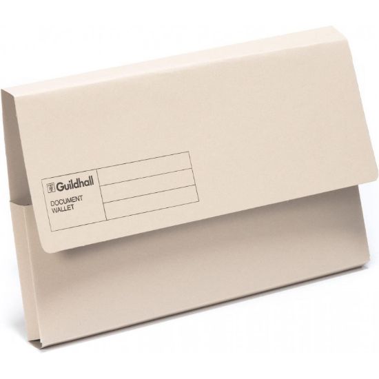Picture of DOCUMENT WALLET CARDBOARD BUFF