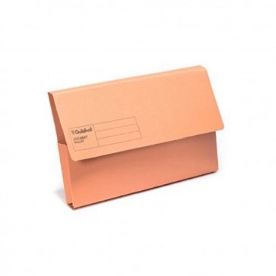 Picture of DOCUMENT WALLET CARDBOARD ORANGE