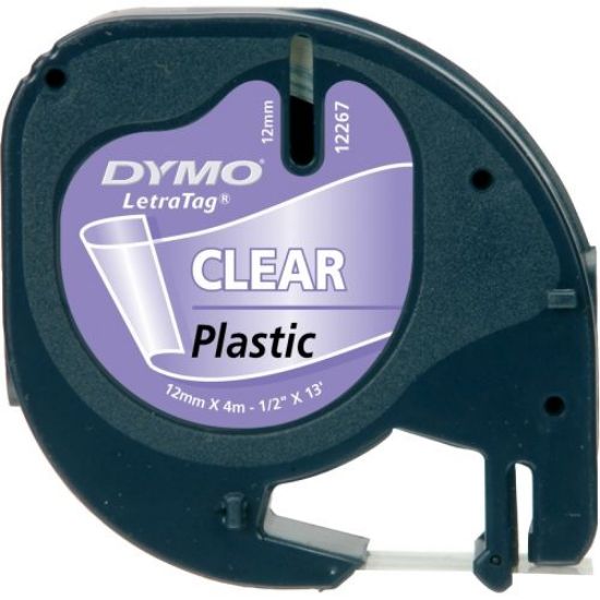 Picture of DYMO TAPE BLK/CLR 12MM X 4M PLAST 16951
