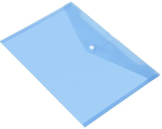 Picture of A4 BUTTON FOLDER BLUE