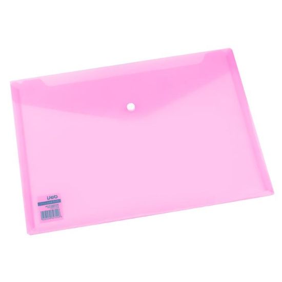 Picture of A4 BUTTON FOLDER PINK