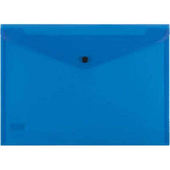 Picture of A5 BUTTON FOLDER BLUE