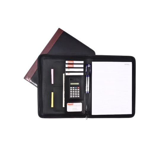 Picture of CONFERENCE FOLDER W ZIP BLACK P982/JS103