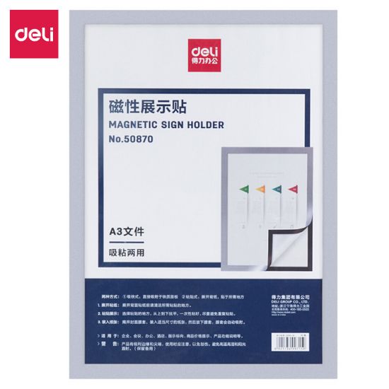 Picture of MAGNETIC FRAME SILVER A3 50870 DELI