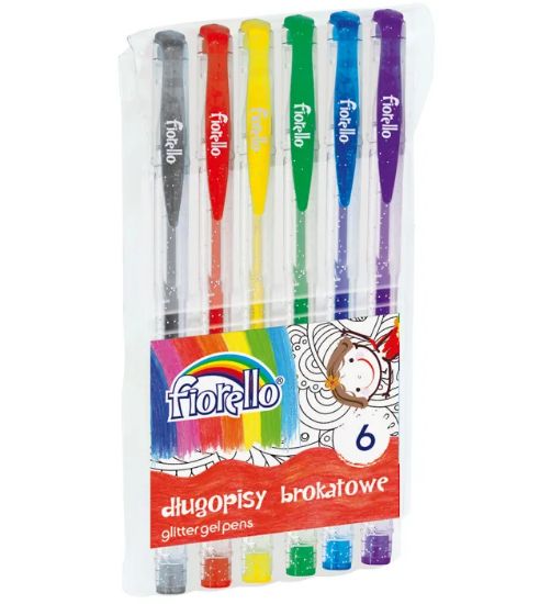 Picture of GEL PEN GLITTER SET 6 COLOURS