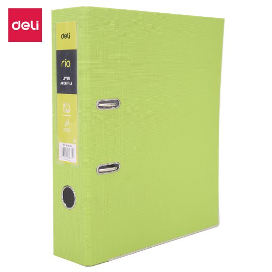 Picture of DELI A4 LIME LEVER ARCH FILE 3'