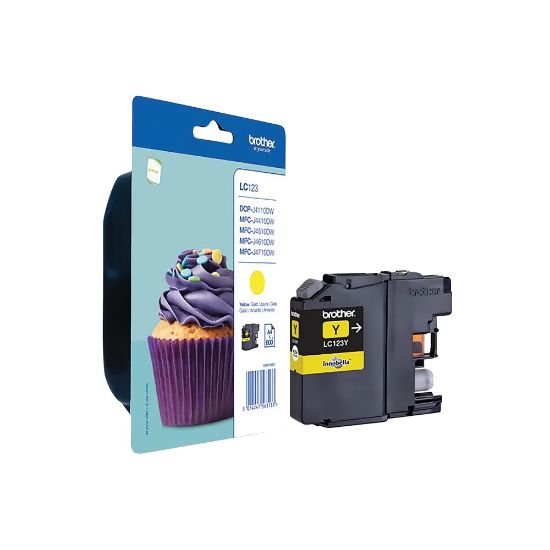 Picture of BROTHER INK CART. LC123 YELLOW