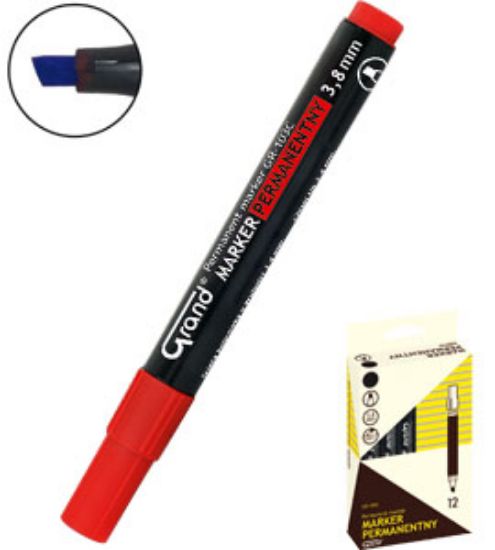 Picture of GRAND PERMANENT MARKER CHISEL RED