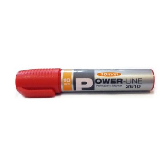 Picture of PERMANENT MARKER JUMBO RED CHISEL 10MM