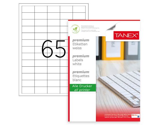 Picture of STICKERS WHITE 38.1X21.2MM 100PCS