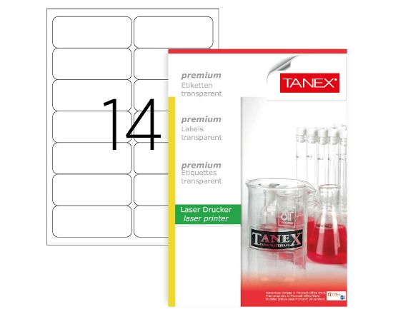 Picture of STICKERS TRANSPARENT 99.1X38.1MM 25PCS