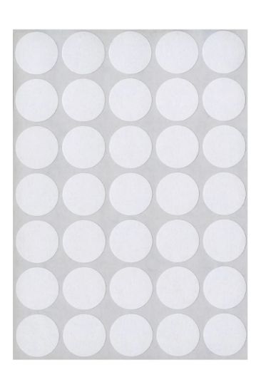 Picture of ROUND STICKERS 13MM WHITE X700