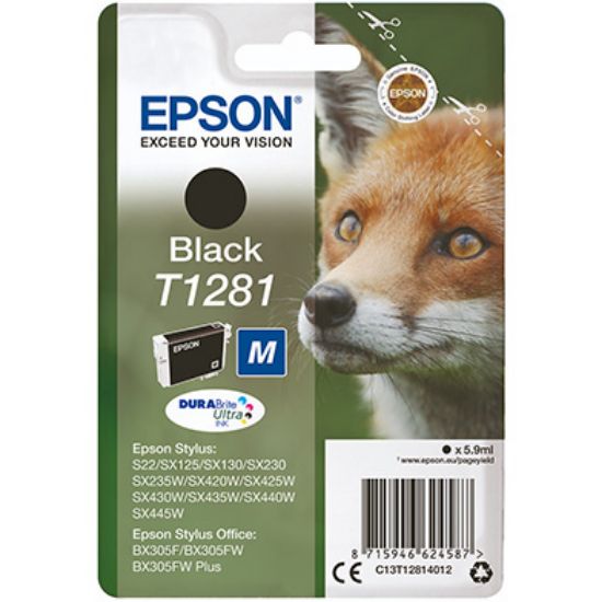 Picture of EPSON CART. T1281 BLACK
