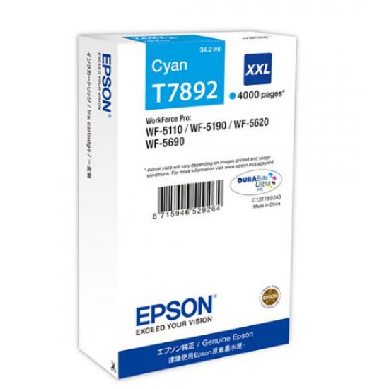 Picture of EPSON CART. T7892XXL CYAN
