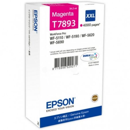 Picture of EPSON CART. T7893XXL MAGENTA