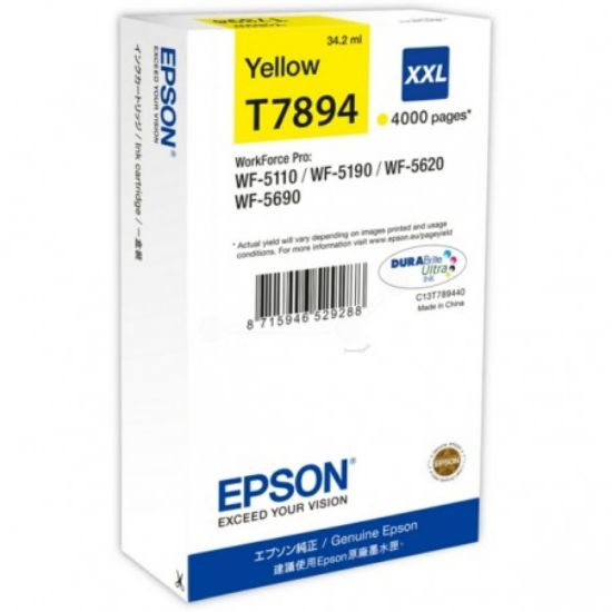 Picture of EPSON CART. T7894XXL YELLOW