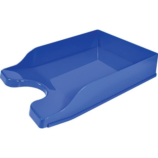 Picture of ARK DESK TRAY STACKABLE BLUE 450