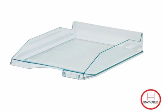 Picture of ARK DESK TRAY STACKABLE TRANSPARENT 450